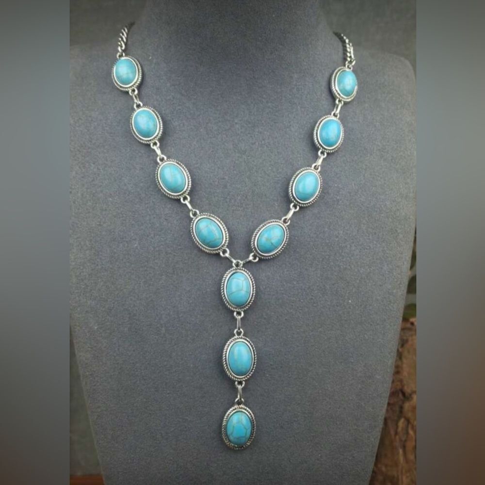 Boho Turquoise Necklace N1695